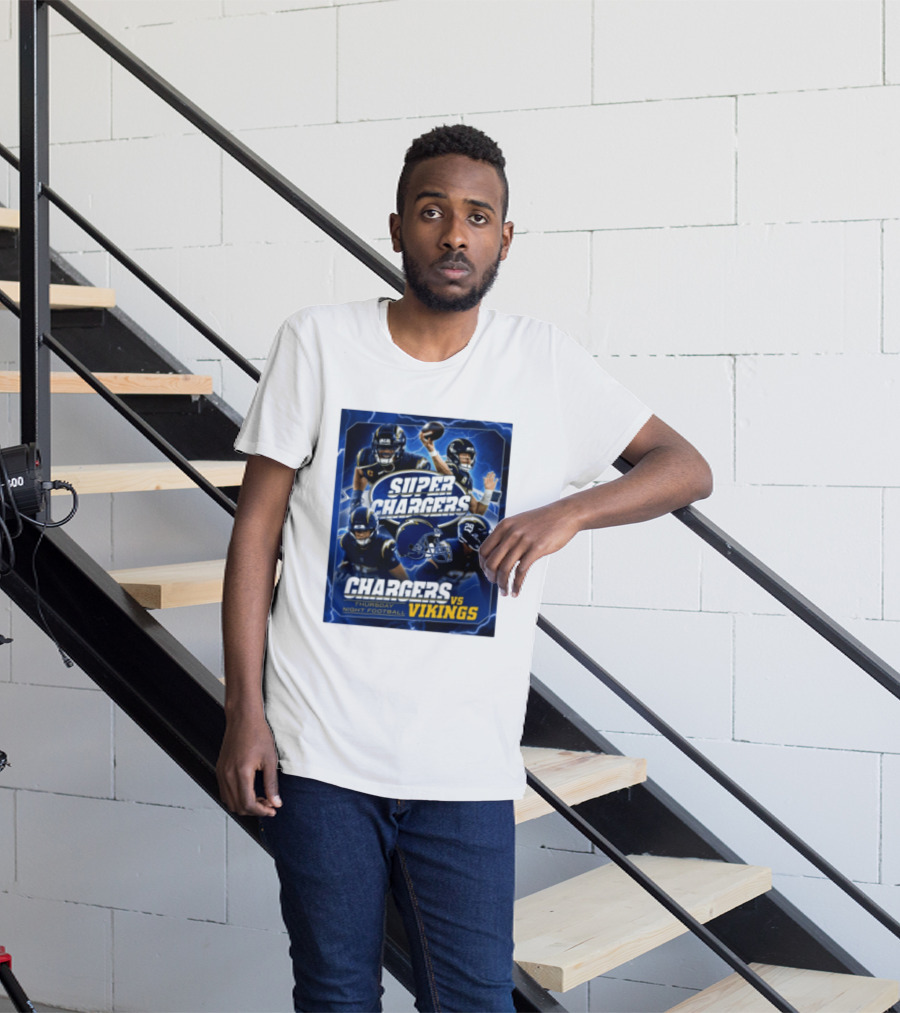 Super Chargers Vs Vikings Thursday Night Football 2025 T-Shirt