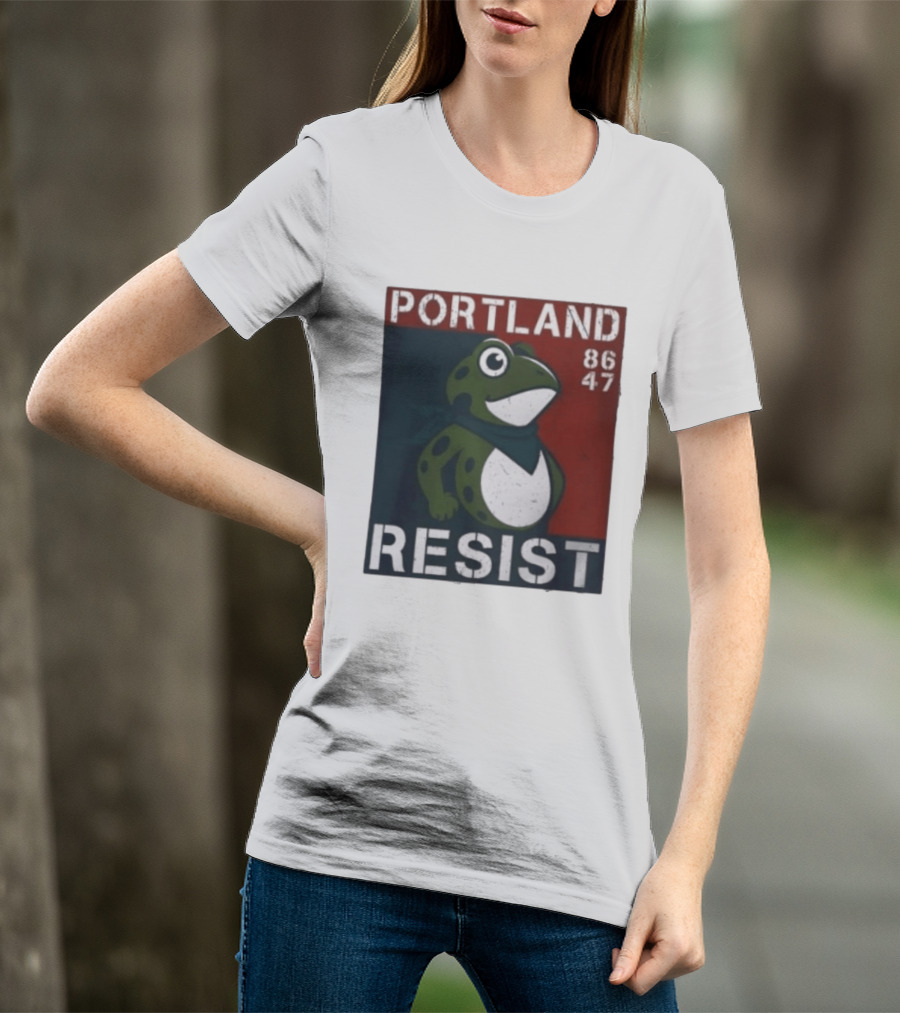 Portland Resist Frog 86 47 Protect The Frogs Trending Men T-Shirt