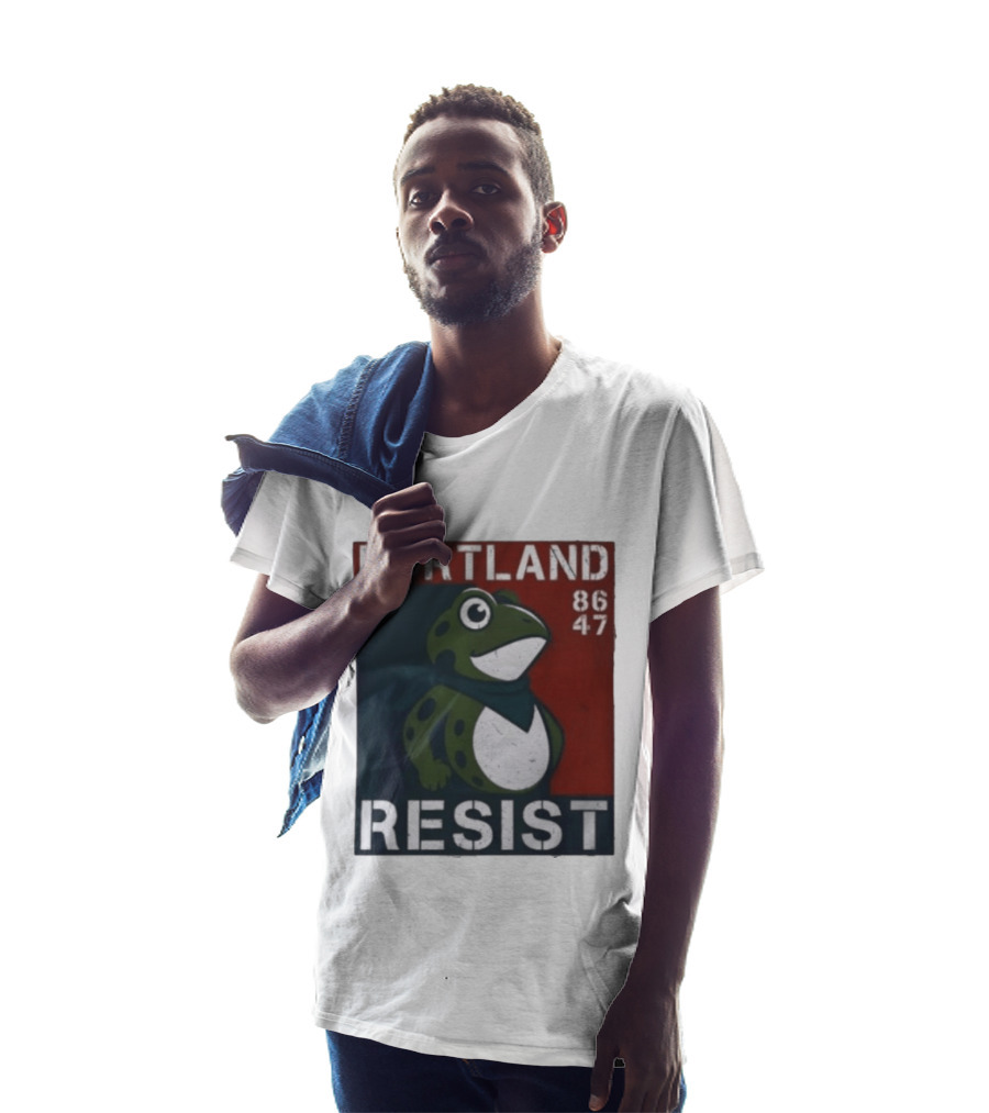 Portland Resist Frog 86 47 Protect The Frogs Trending Men T-Shirt