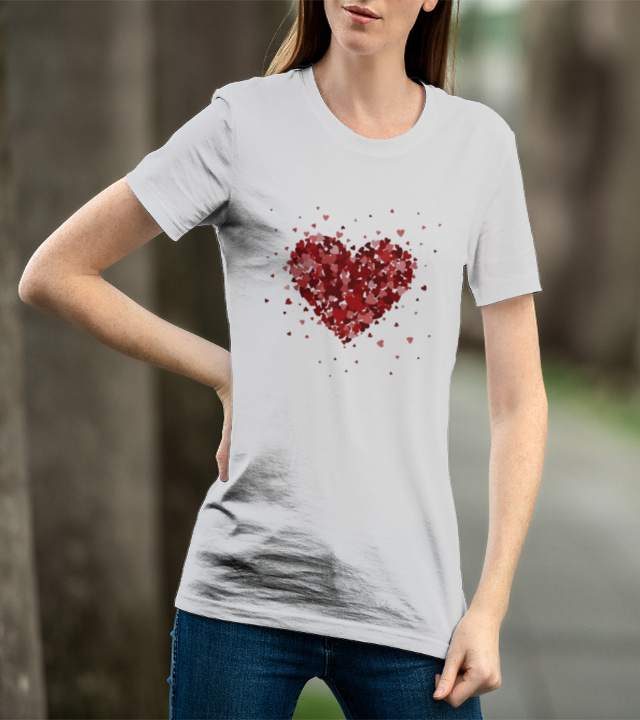 Romantic Valentine Tiny Hearts Xoxo Love T-Shirt