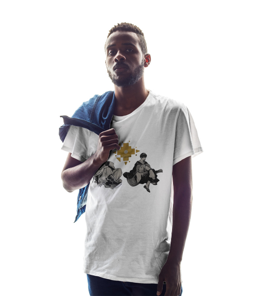 Witch Hat Atelier Character Art Featuring Stylish Outfits And Geometric T-Shirt