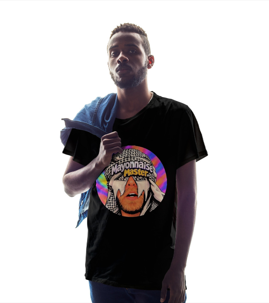 Mayonnaise Master Psychedelic Headwear Humor T-Shirt