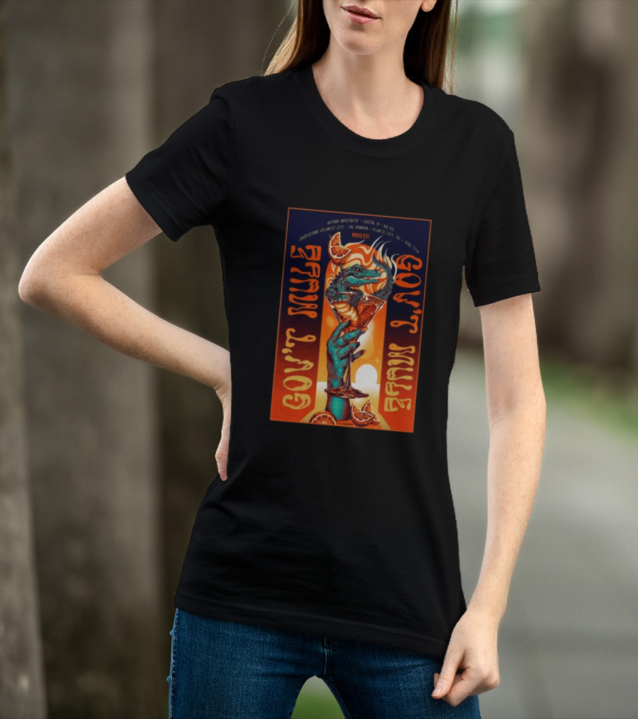 Gov't Mule Artpark Amphitheater Lewiston NY August 5 2026 Alligator Cocktail Tropicana Atlantic City August 7 MMXXVI T-Shirt
