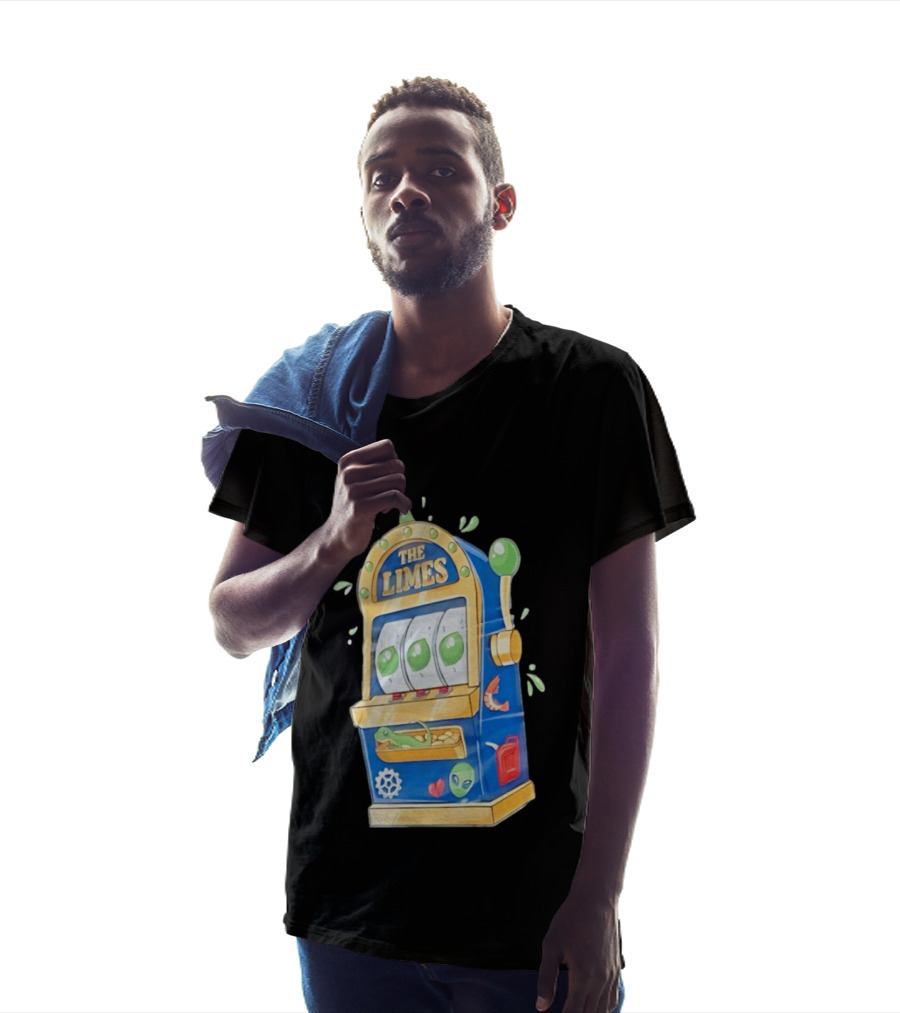 The Limes Slot Machine Gambling Casino With Aliens And Citrus T-Shirt