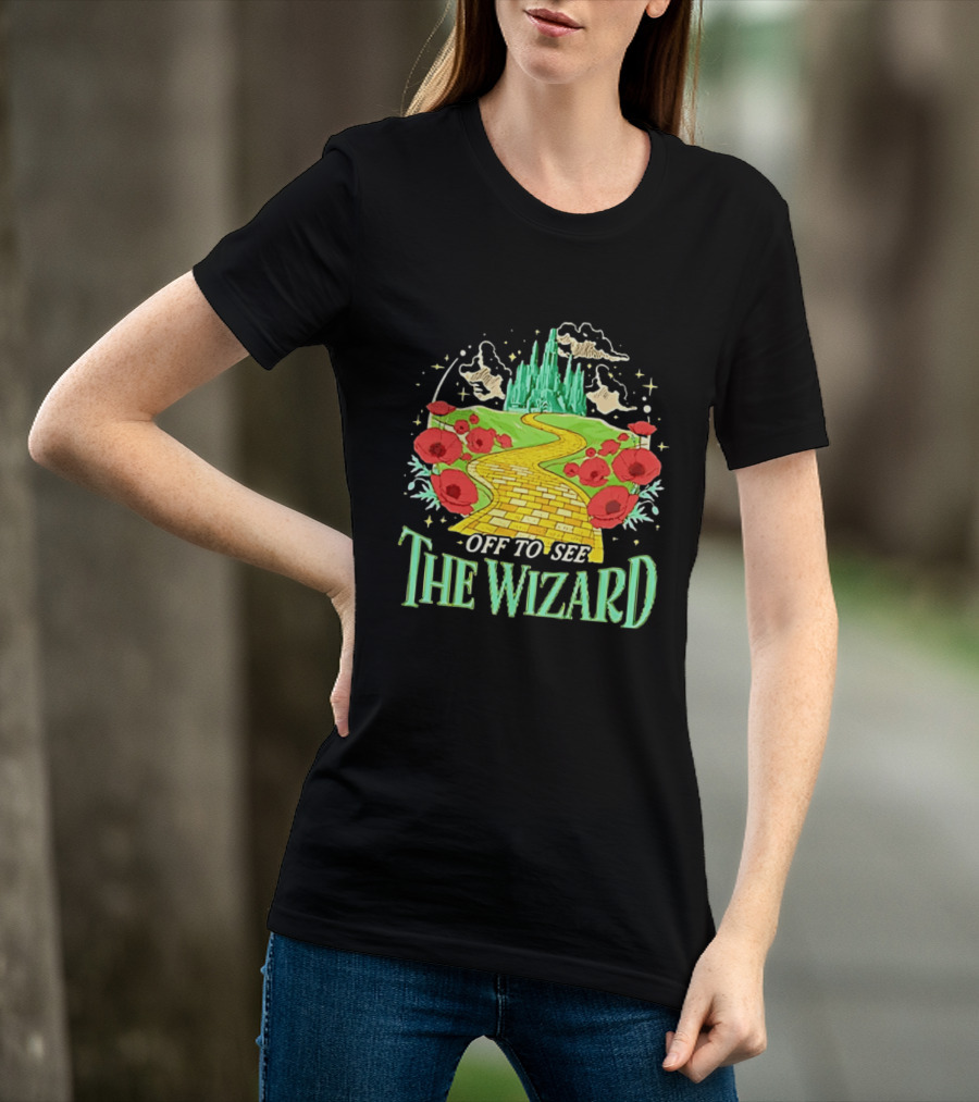 Off To See The Wizard Yellow Brick Road Fantasy Longsleeve T-Shirt
