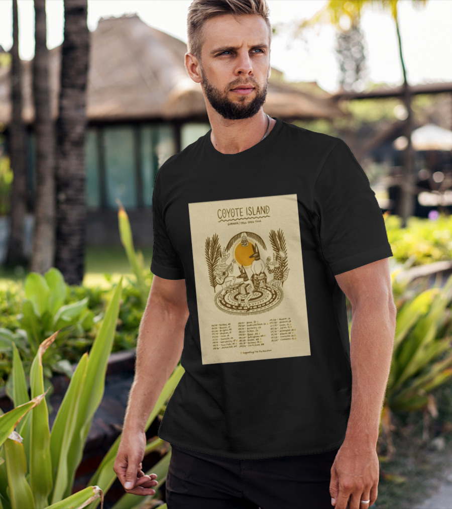 Coyote Island Summer Fall 2026 Tour Portland Boise Berkeley Petaluma T-Shirt