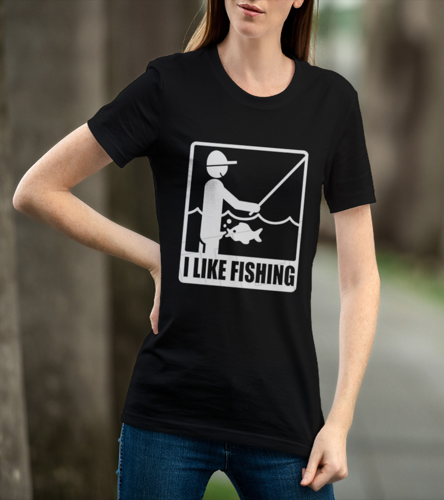 I Like Fishing Fisherman Angler Catching Fish T-Shirt