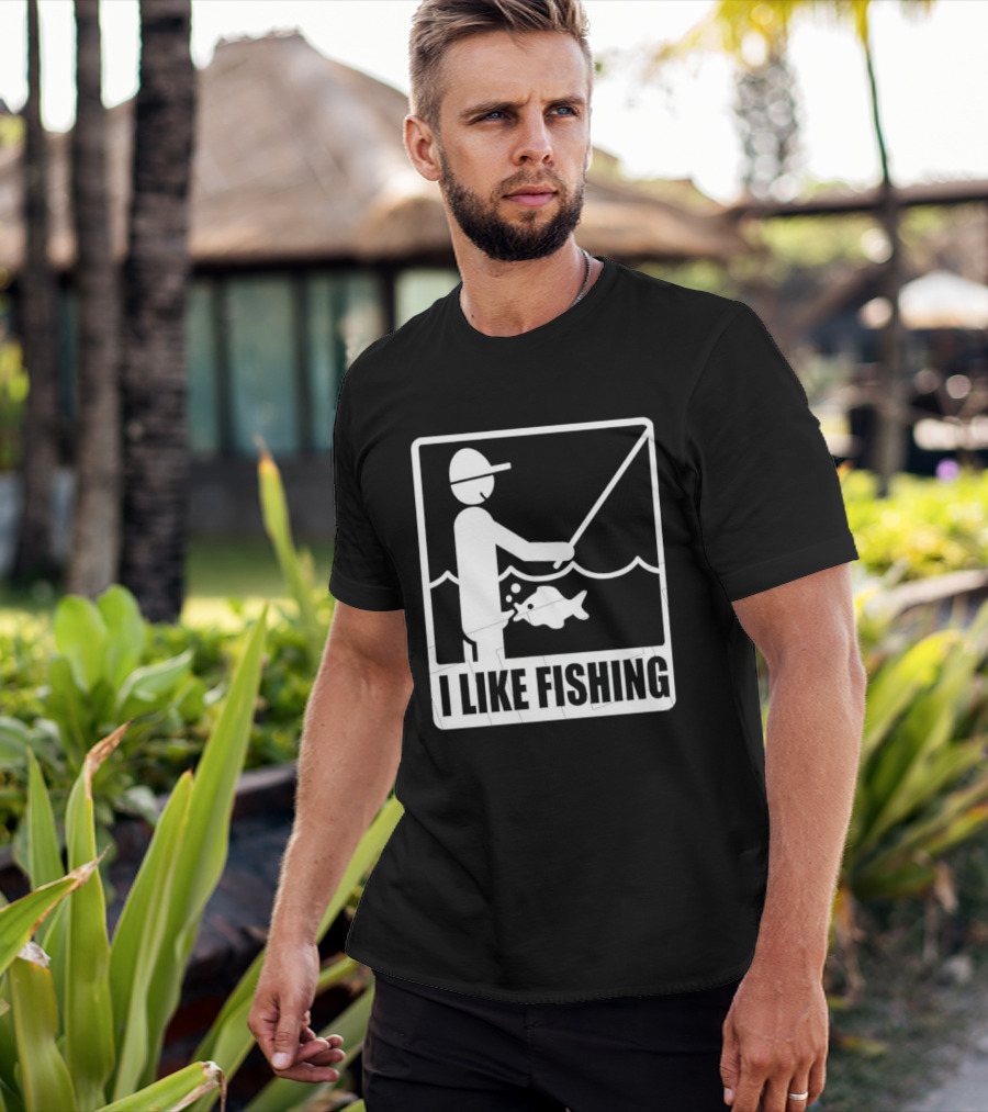I Like Fishing Fisherman Angler Catching Fish T-Shirt