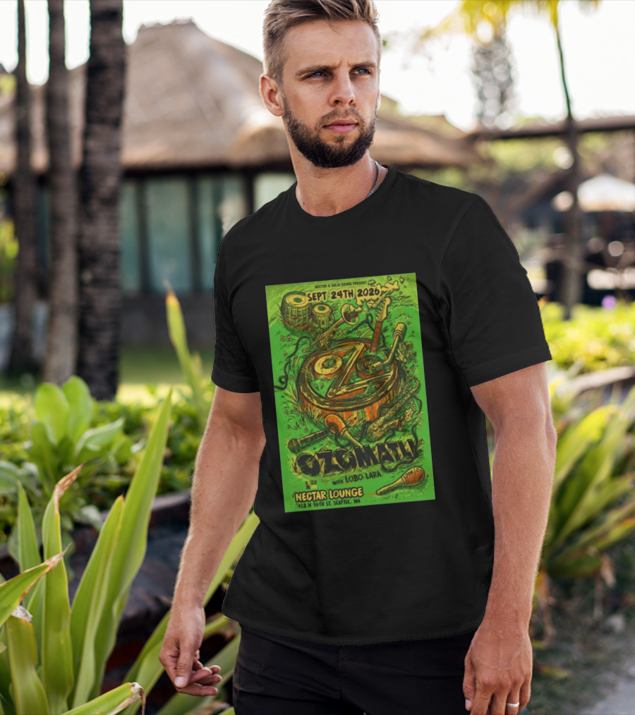 Ozomatli At Nectar Lounge Seattle With Lobo Lara September 24th 2026 T-Shirt