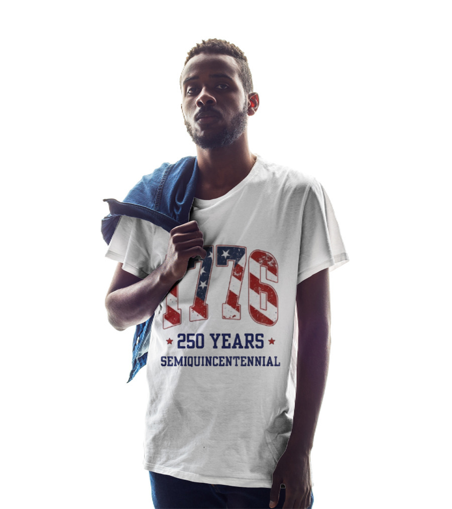 1776 250 Years Semiquincentennial American Flag Celebration T-Shirt