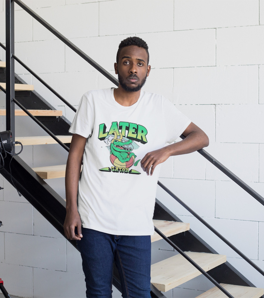 Later Gator Loki Alligator Marvel Disney Plus Floating Relaxation T-Shirt