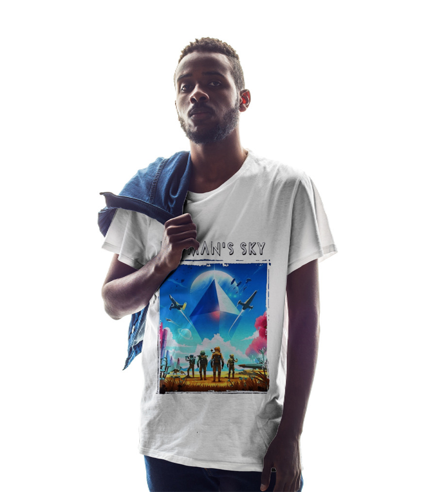 No Man's Sky Adventure With Spacecrafts And Explorers T-Shirt