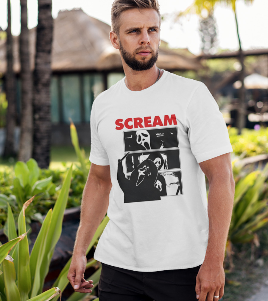Scream Ghostface Slasher Horror Movie 90s T-Shirt