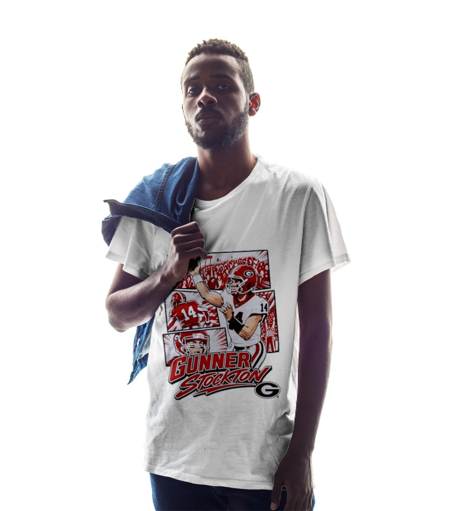Gunner Stockton Georgia Bulldogs Football Player 14 T-Shirt