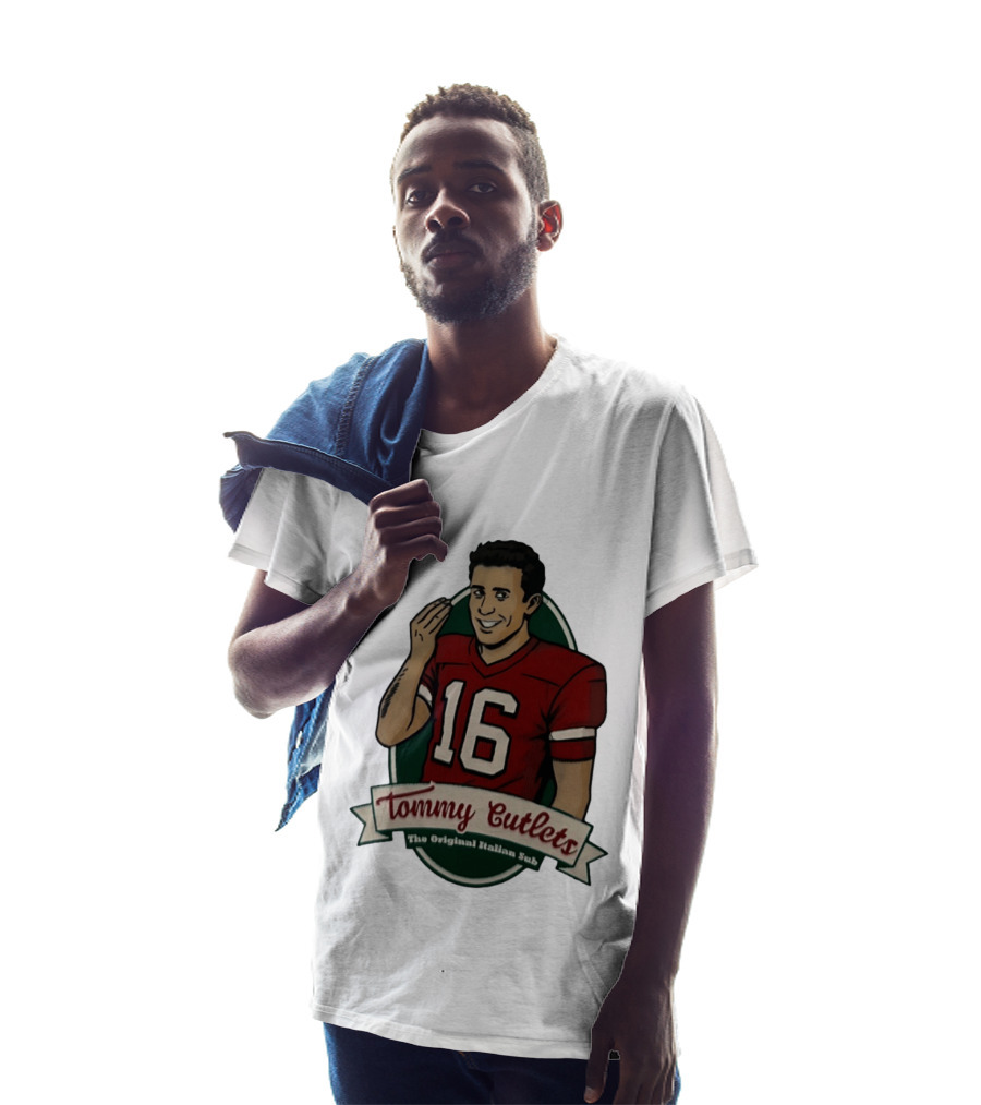 Tommy DeVito 16 Football Jersey Tommy Cutlets The Original Italian Sub T-Shirt