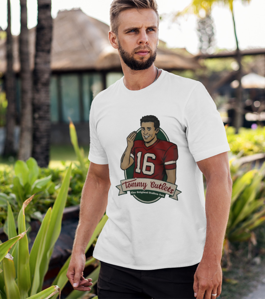 Tommy DeVito 16 Football Jersey Tommy Cutlets The Original Italian Sub T-Shirt