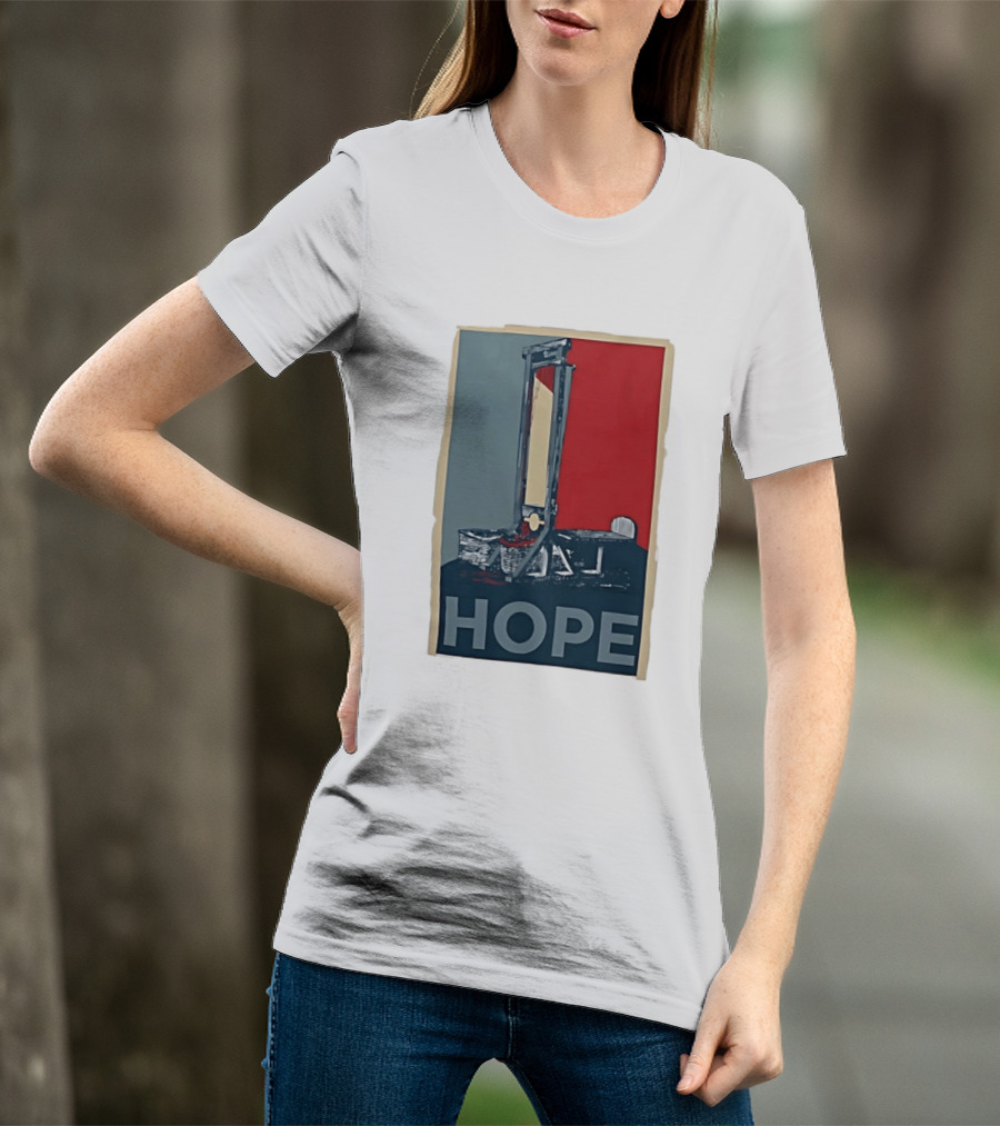 Hope Guillotine Vintage Style Political Icon Concept T-Shirt