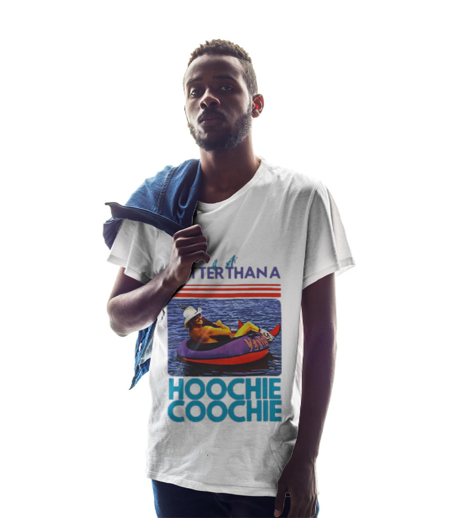 Hotter Than A Hoochie Coochie Lake Float Cowboy Hat T-Shirt