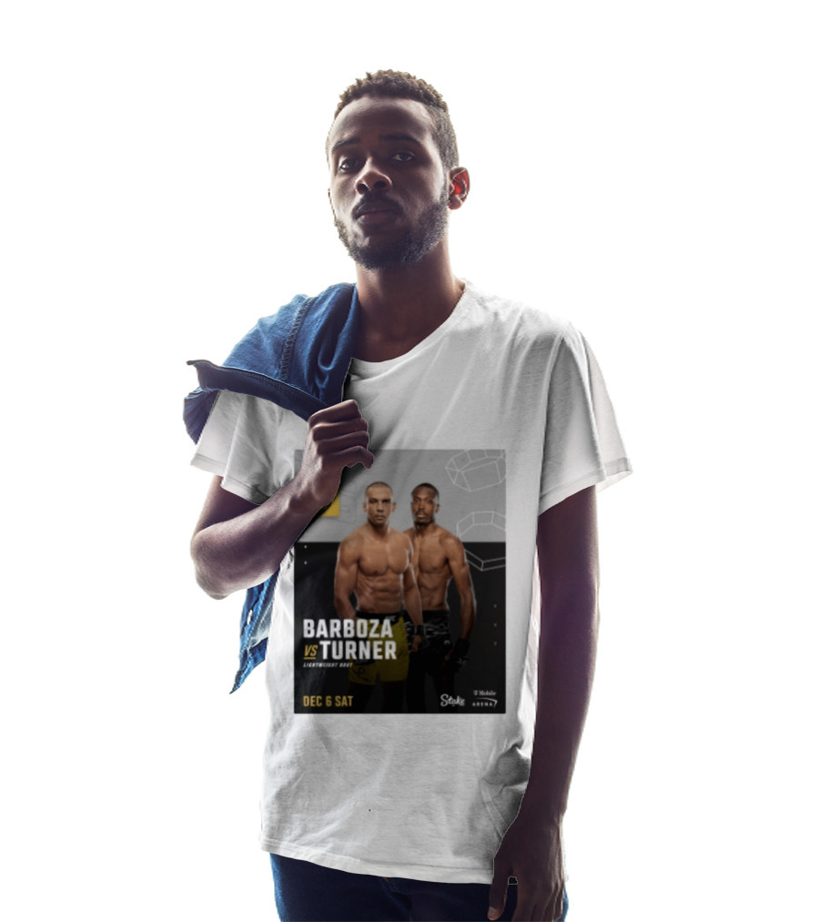 UFC 323 Barboza Vs Turner Lightweight Bout December 6 Sat 2025 Mobile Arena T-Shirt