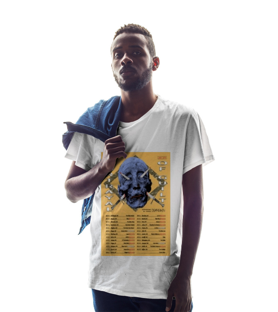 Portrayal Of Guilt Europe Tour 2025 Featuring Deafheaven Dates And Locations T-Shirt