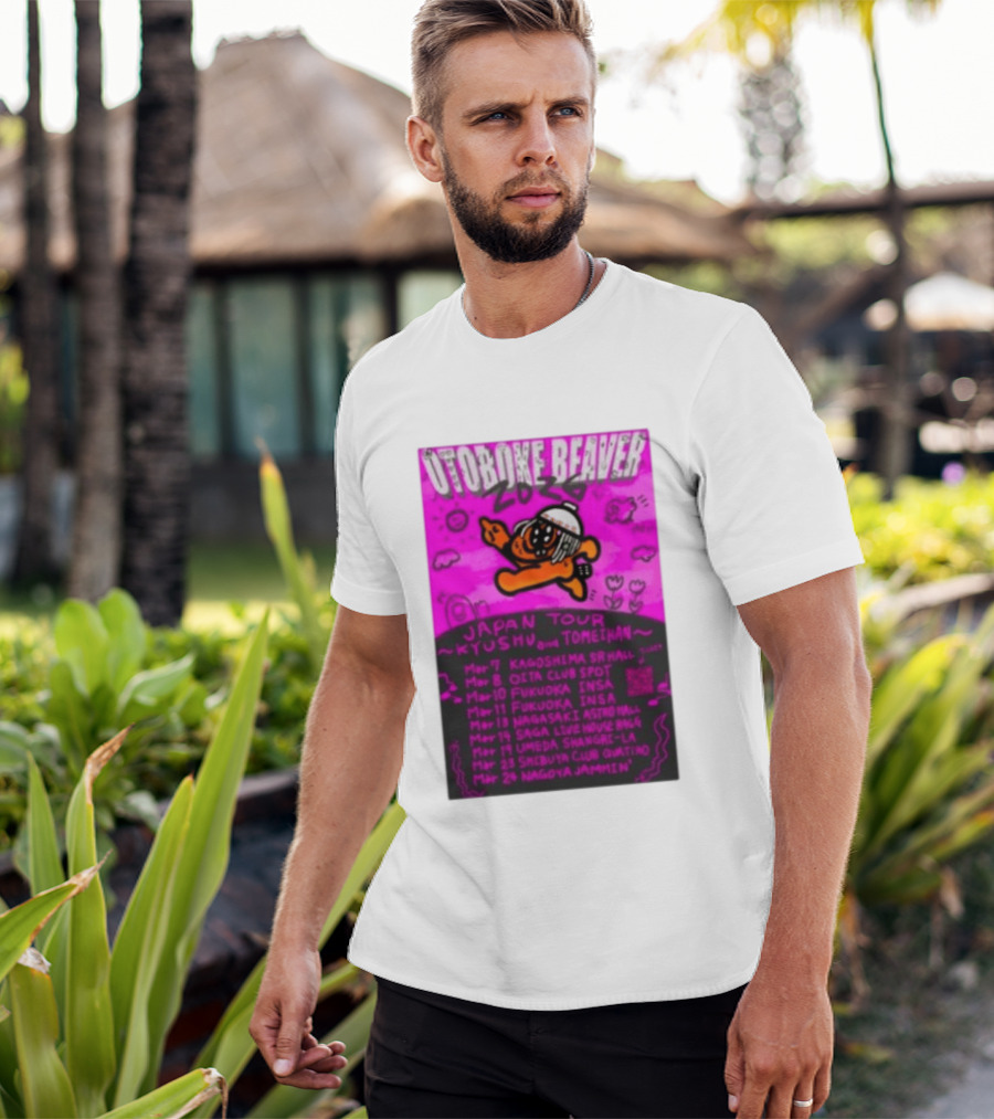 Otoboke Beaver Japan Tour 2026 Kyushu Tomiehan Kagoshima Oita Fukuoka Nagasaki Saga Umeda Shibuya Nagoya T-Shirt