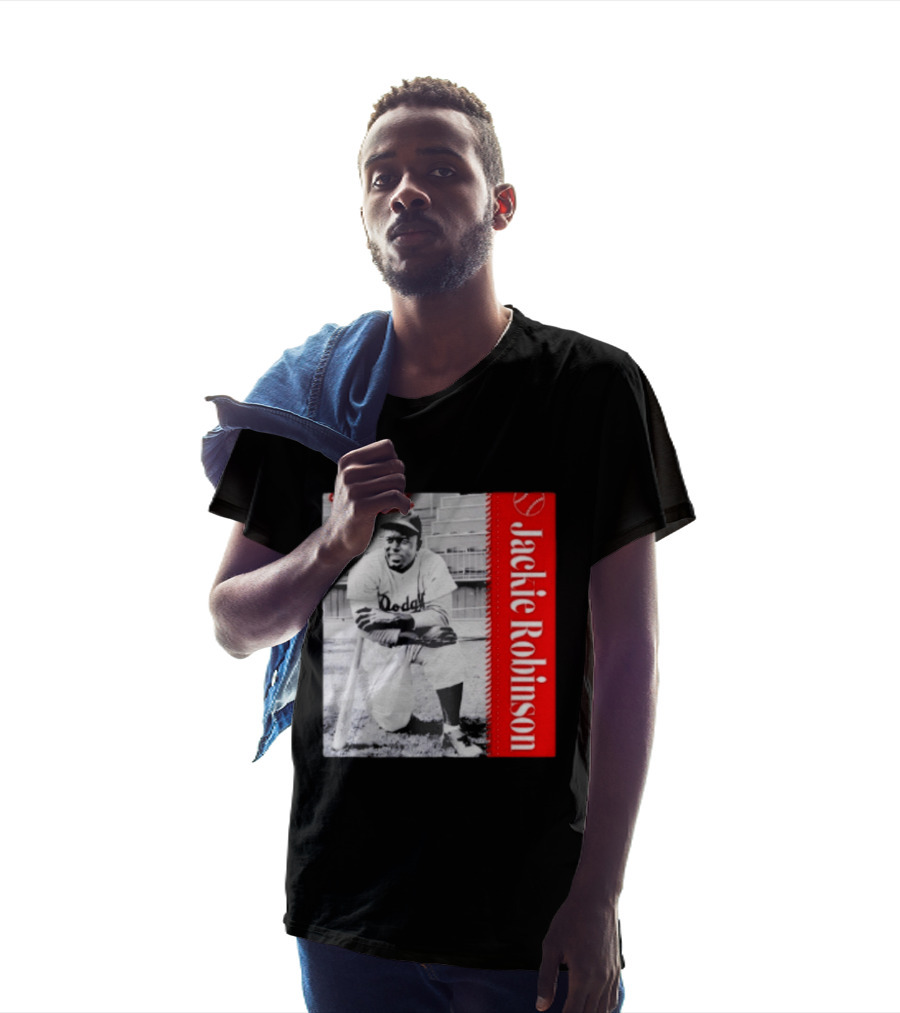 Jackie Robinson Brooklyn Dodgers MLB Baseball Legend T-Shirt