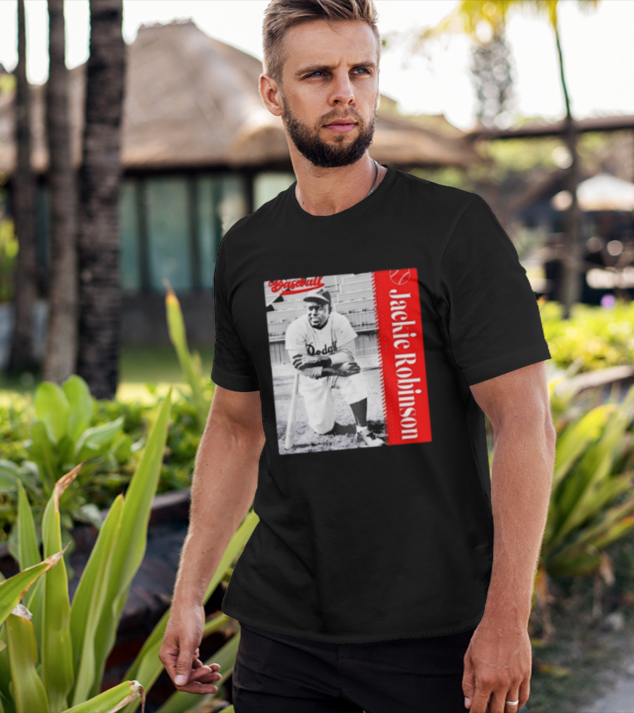 Jackie Robinson Brooklyn Dodgers MLB Baseball Legend T-Shirt