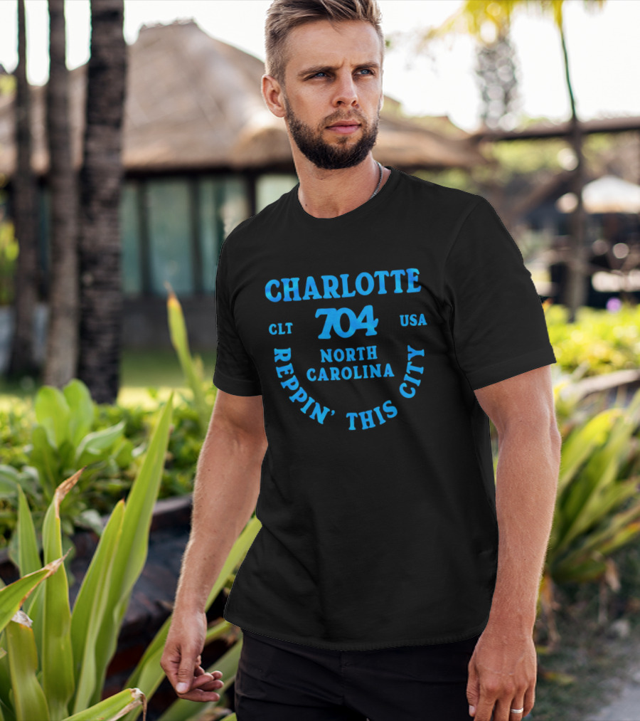 Charlotte 704 Clt Usa North Carolina Reppin' This City T-Shirt