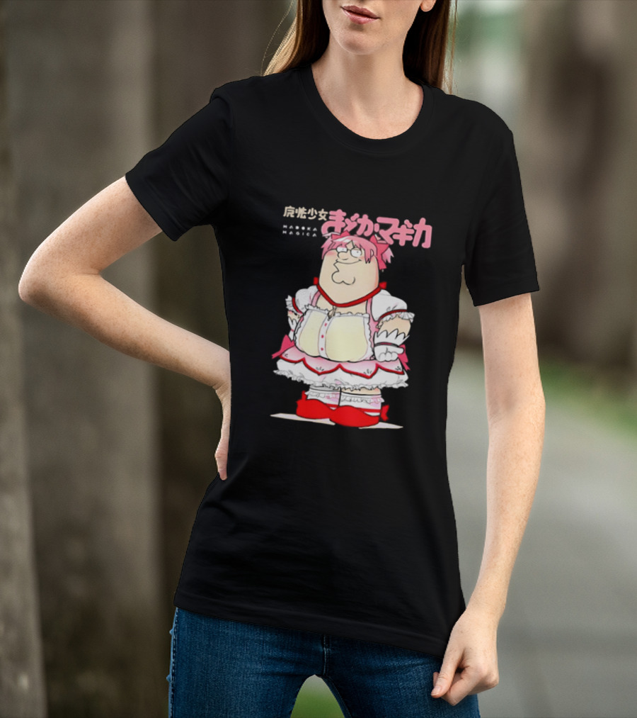 Madoka Peter Griffin Family Guy Puella Magi Madoka Magica Crossover Anime T-Shirt