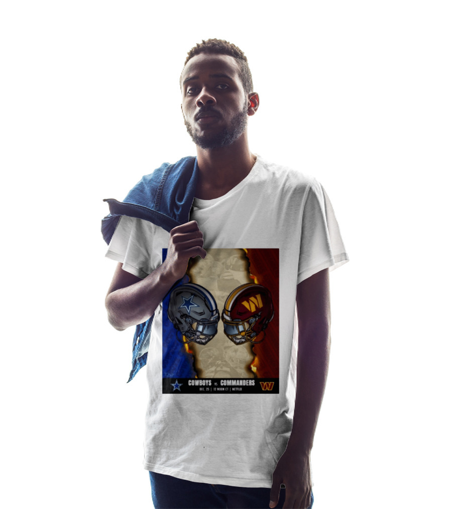 Cowboys Vs Commanders December 25 Noon CT Netflix T-Shirt