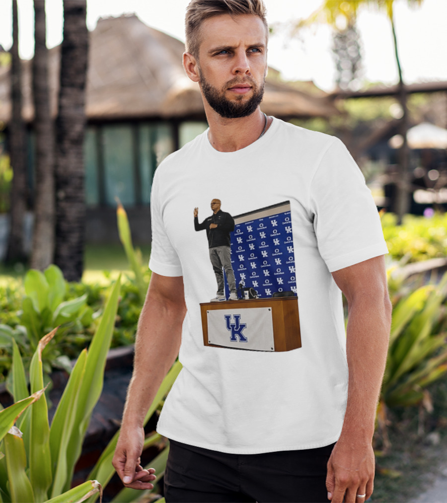 Mark Pope UK Wildcats Kentucky Basketball Coach Press Conference T-Shirt