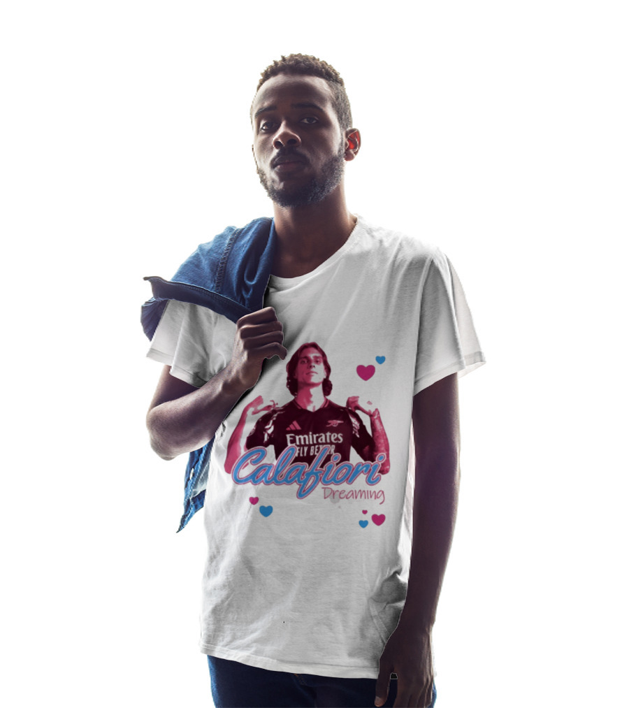 Calafiori Dreaming Emirates Fly Better Arsenal FC T-Shirt