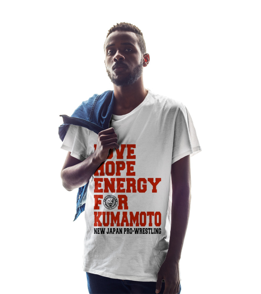 Love Hope Energy For Kumamoto New Japan Pro Wrestling T-Shirt
