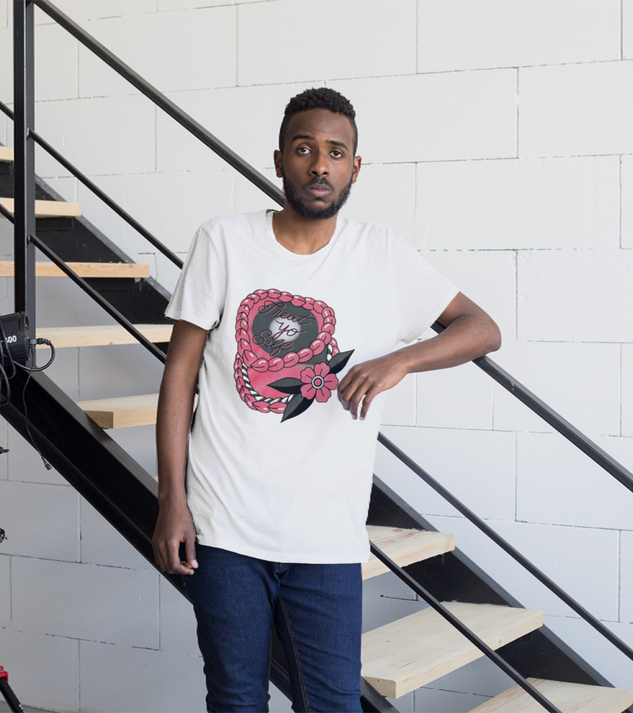 Treat Yo Self Floral Lei Parks And Recreation Pink Flower T-Shirt