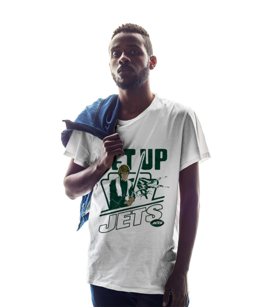 Jet Up Star Wars Luke New York Jets Collaboration T-Shirt