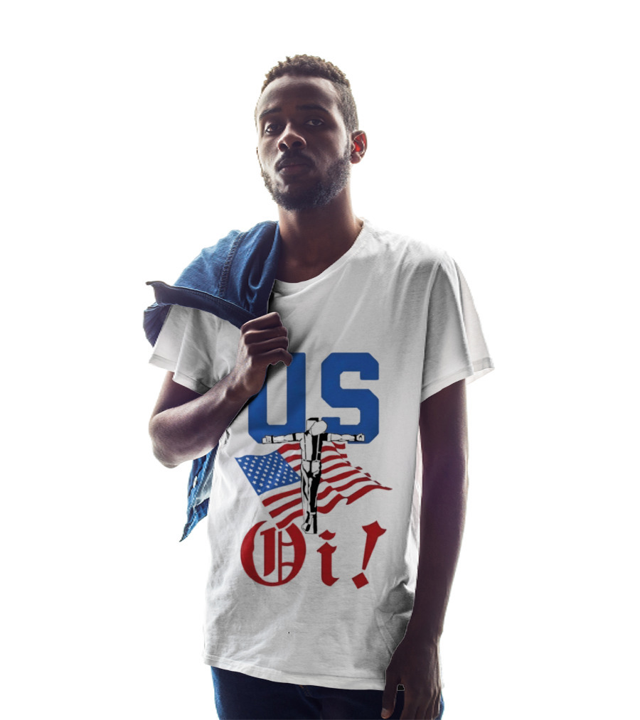 US Oi American Flag Punk Rock Skinhead Culture T-Shirt
