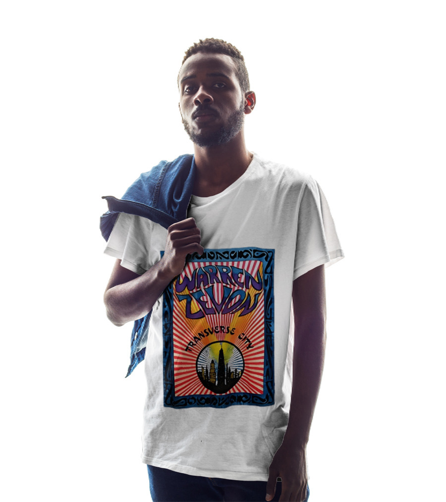 Warren Zevon Transverse City Psychedelic Rock Skyline T-Shirt