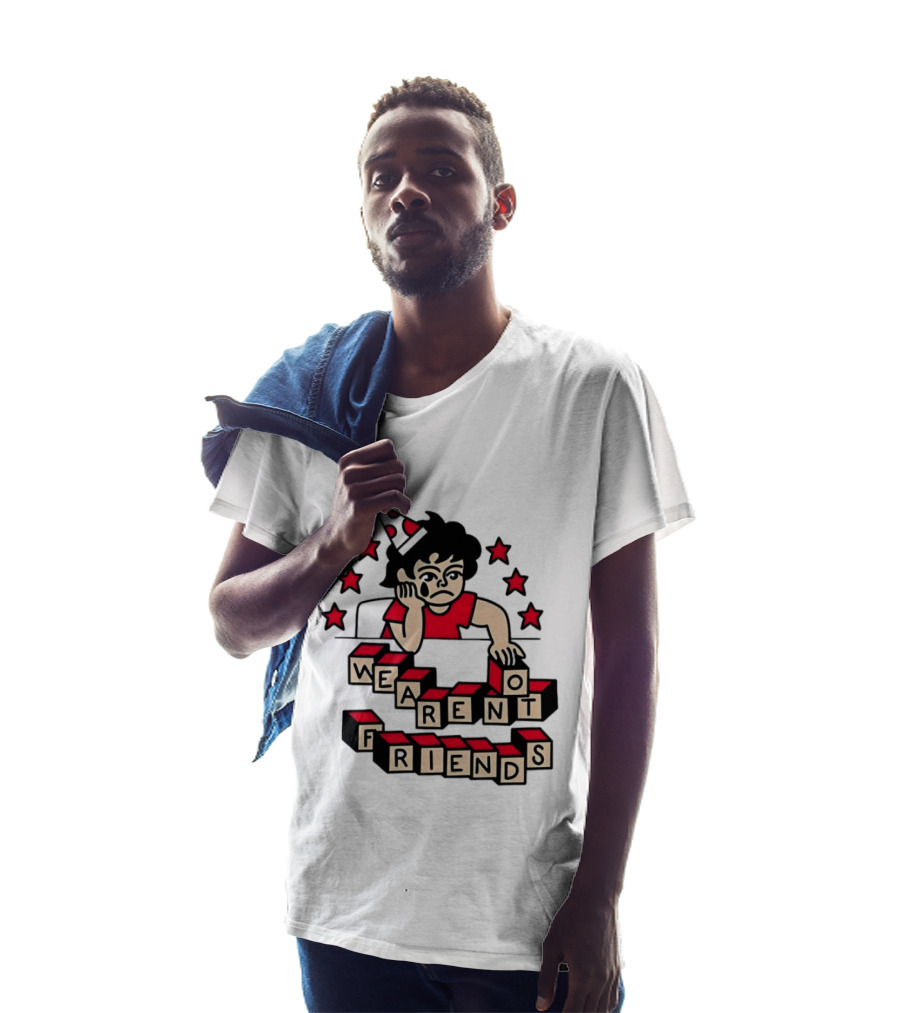 We Aren't Friends Sad Birthday Party Child Blocks And Stars T-Shirt