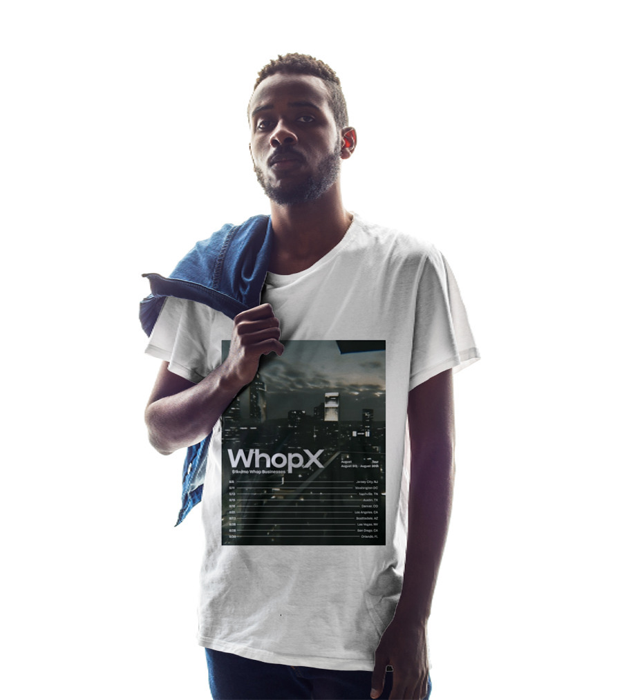 WhopX August Tour S1k Mo Whop Businesses Jersey Washington Nashville Austin Denver 2023 Dates T-Shirt