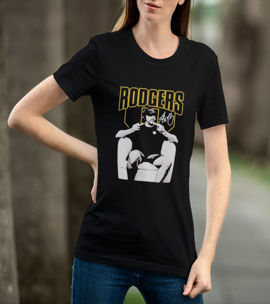 Rodgers Absolute Coward Double Middle Finger Pittsburgh Steelers T-Shirt