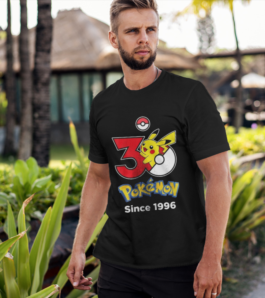 Tampa Bay Buccaneers X Pokemon 30th Anniversary Pikachu Since 1996 Celebration T-Shirt