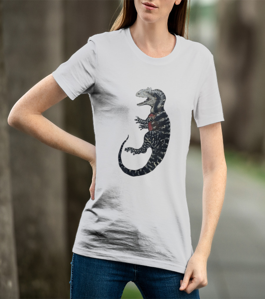 Allosaurus Dinosaur Prehistoric Paleontology Detailed Fossil T-Shirt