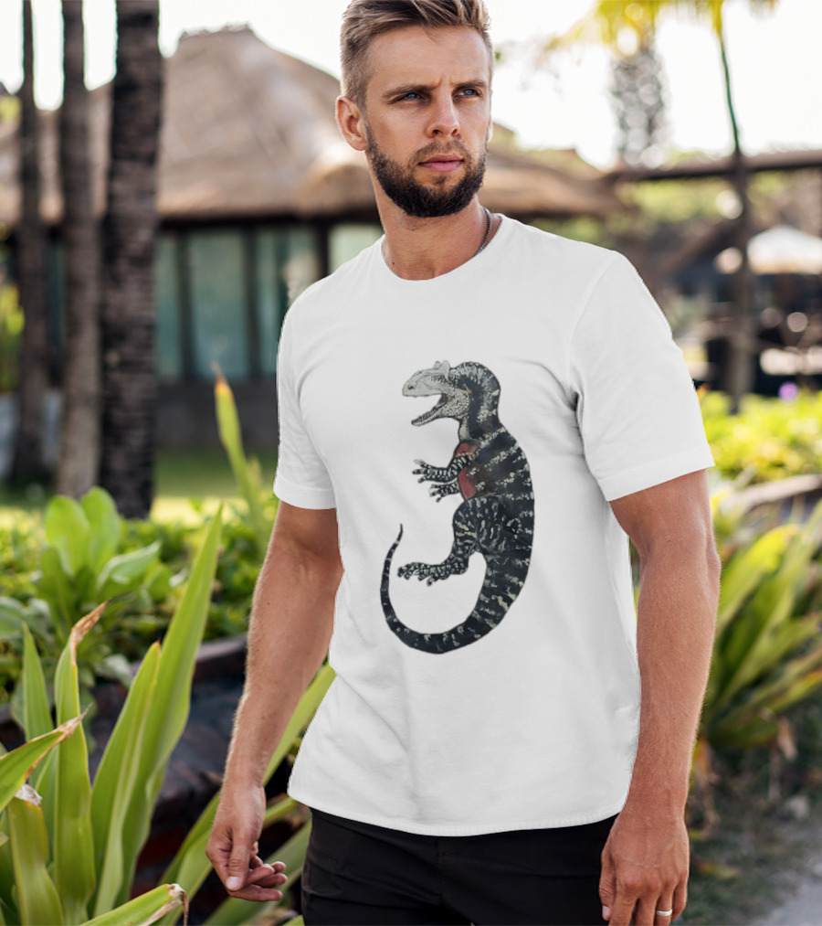 Allosaurus Dinosaur Prehistoric Paleontology Detailed Fossil T-Shirt