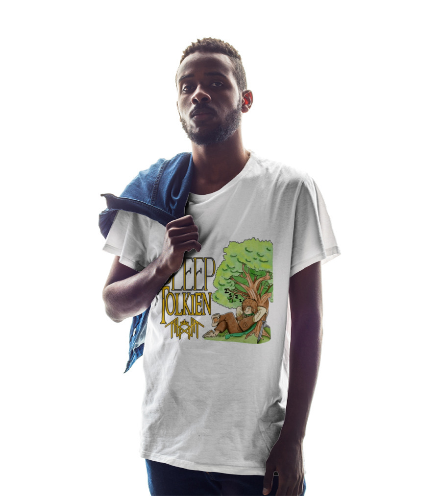 Sleep Tolkien Hobbit Nap Under Tree Fantasy T-Shirt