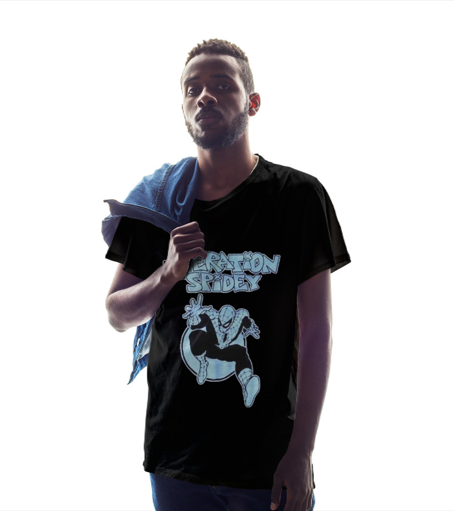 Operation Spidey Marvel Super Hero Spider Man Swinging Into Action T-Shirt