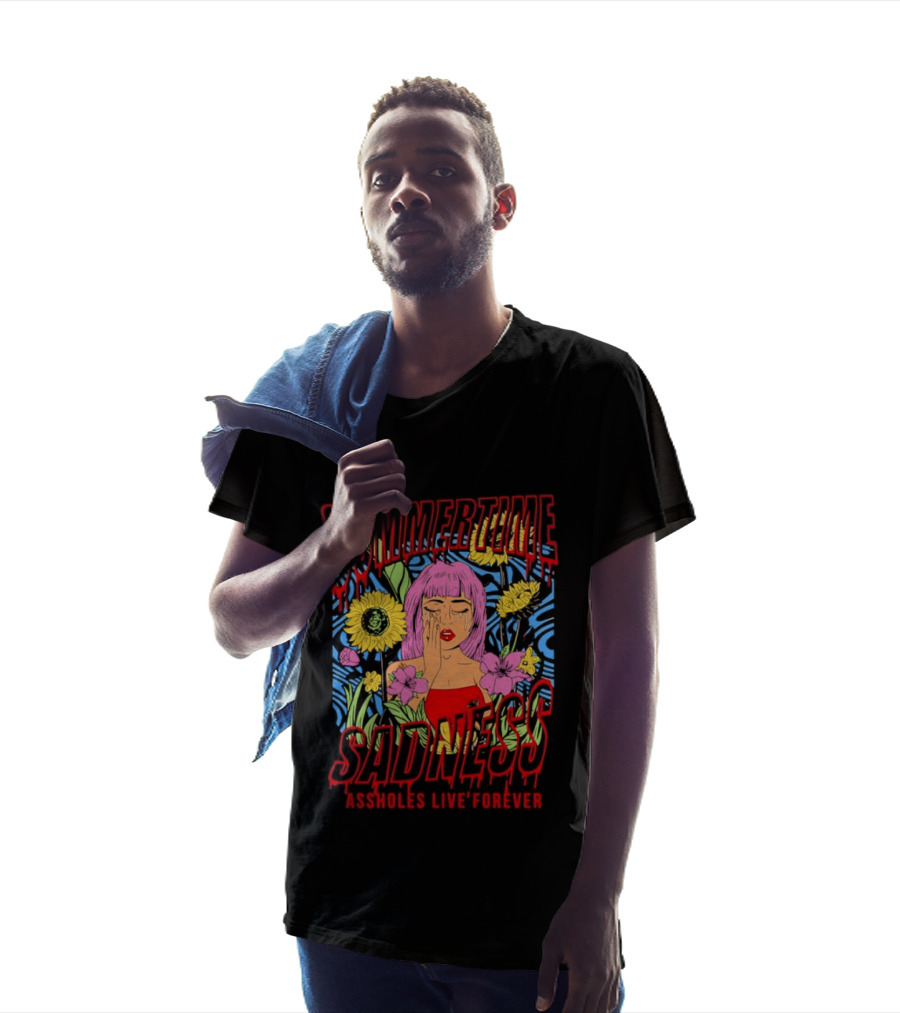 Summertime Sadness Assholes Live Forever Sunflower Woman T-Shirt