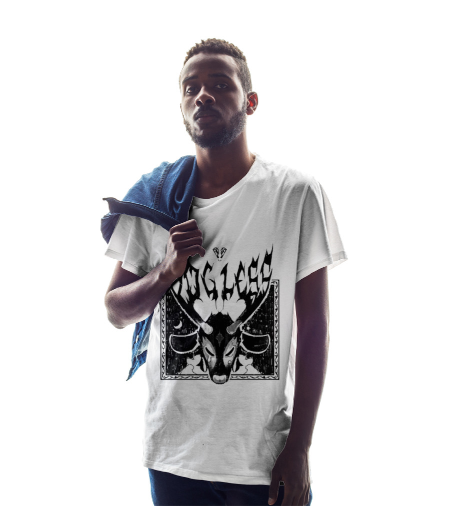 Dog Legs Gothic Skull Artwork Ward Them Off Alternative Rock T-Shirt