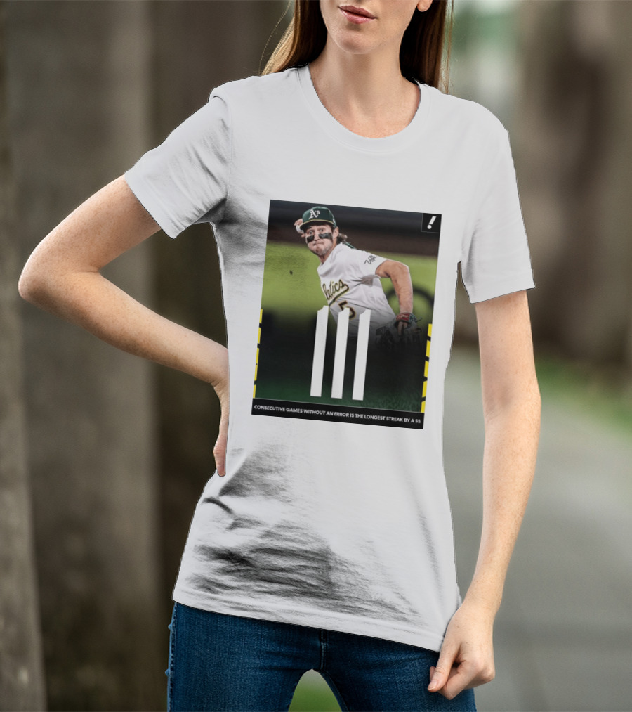 Jacob Wilson Athletics 111 Consecutive Errorless Games Record By Shortstop T-Shirt