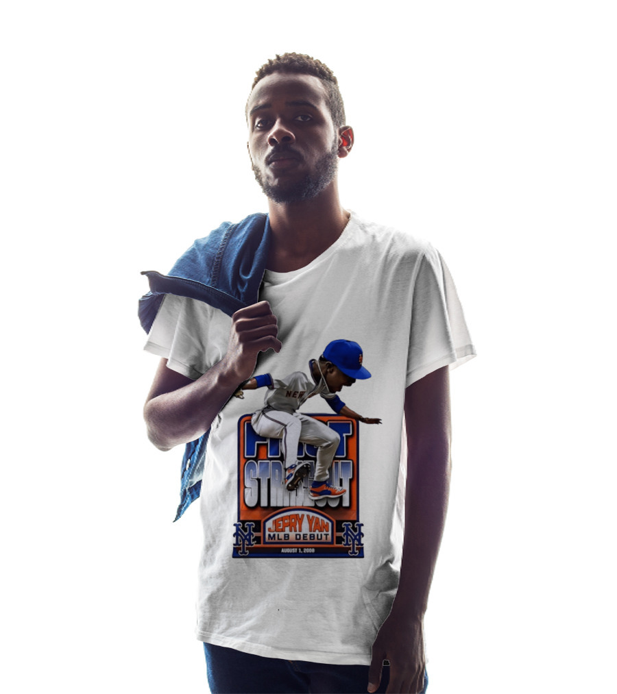 New York Mets Jepry Yan MLB Debut First Strikeout August 1 2008 T-Shirt