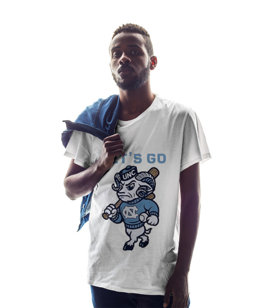 UNC Tar Heels Let's Go Baseball Ram T-Shirt
